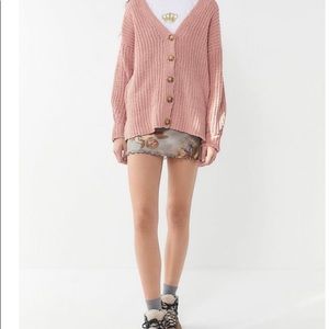 Starry Night Button-Front Cardigan